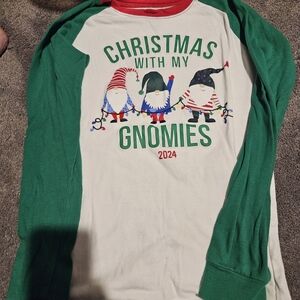 The Children's Place Green and Red Gnomies Long Sleeve Tee